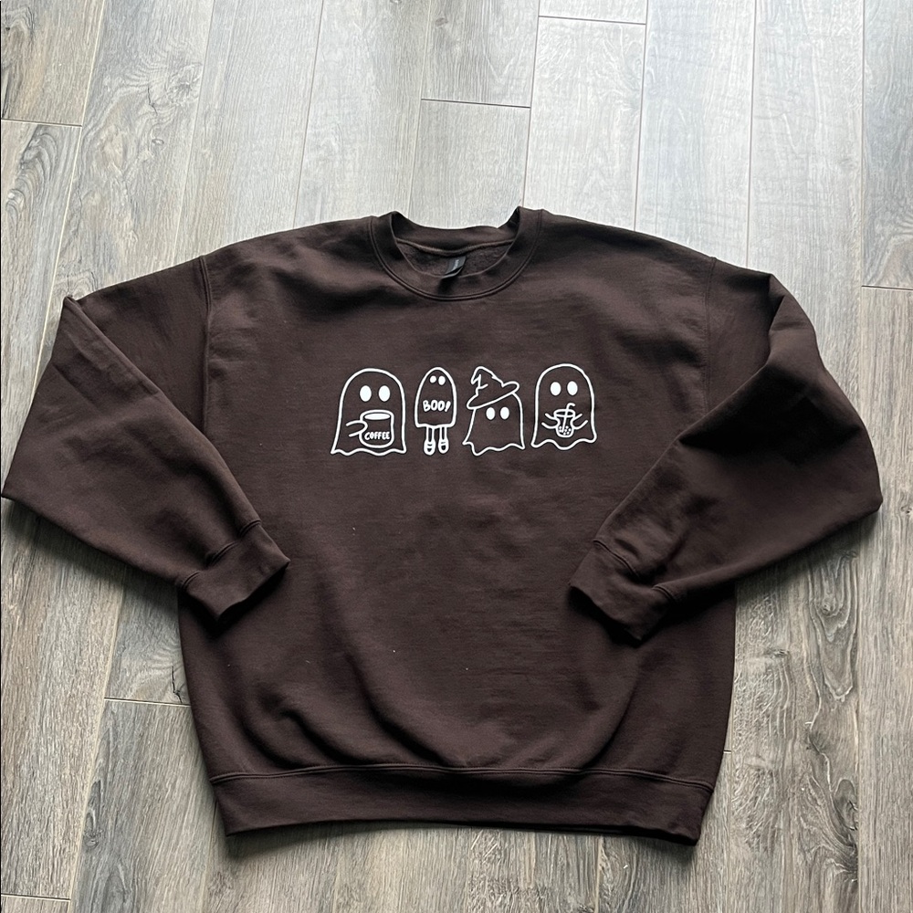 Boutique Brown Halloween Sweater
